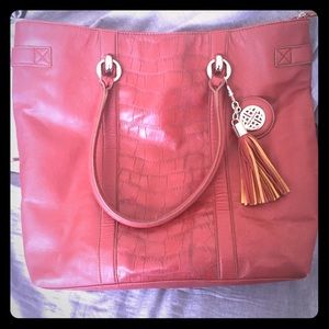 Kate Landry red oversized bag